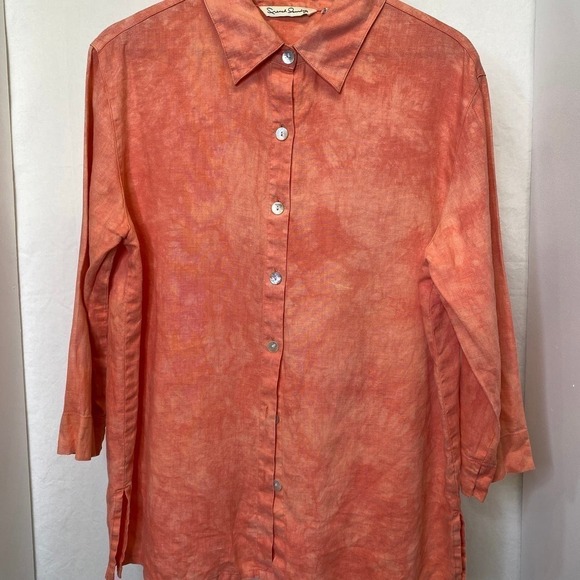 100% linen blouse by French Laundry - Picture 1 of 5